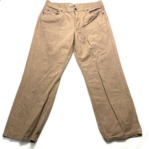 Blue Mountain Jeans Mens 36x30 Brown Denim Cotton 5-Pockets Straight Leg Zip Fly